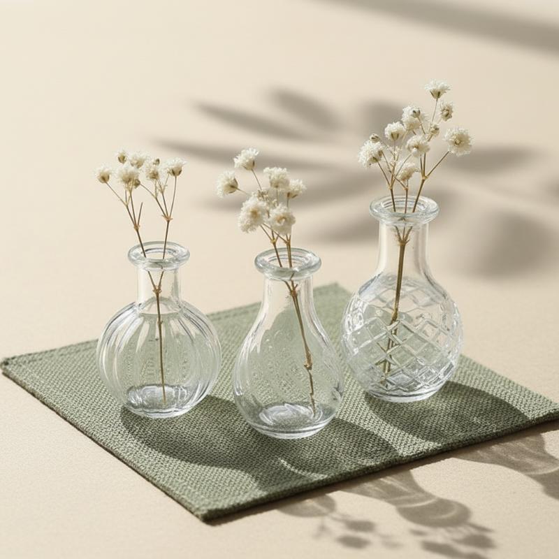 Vase Decor - { # 1 szt. Miniaturowa szklana