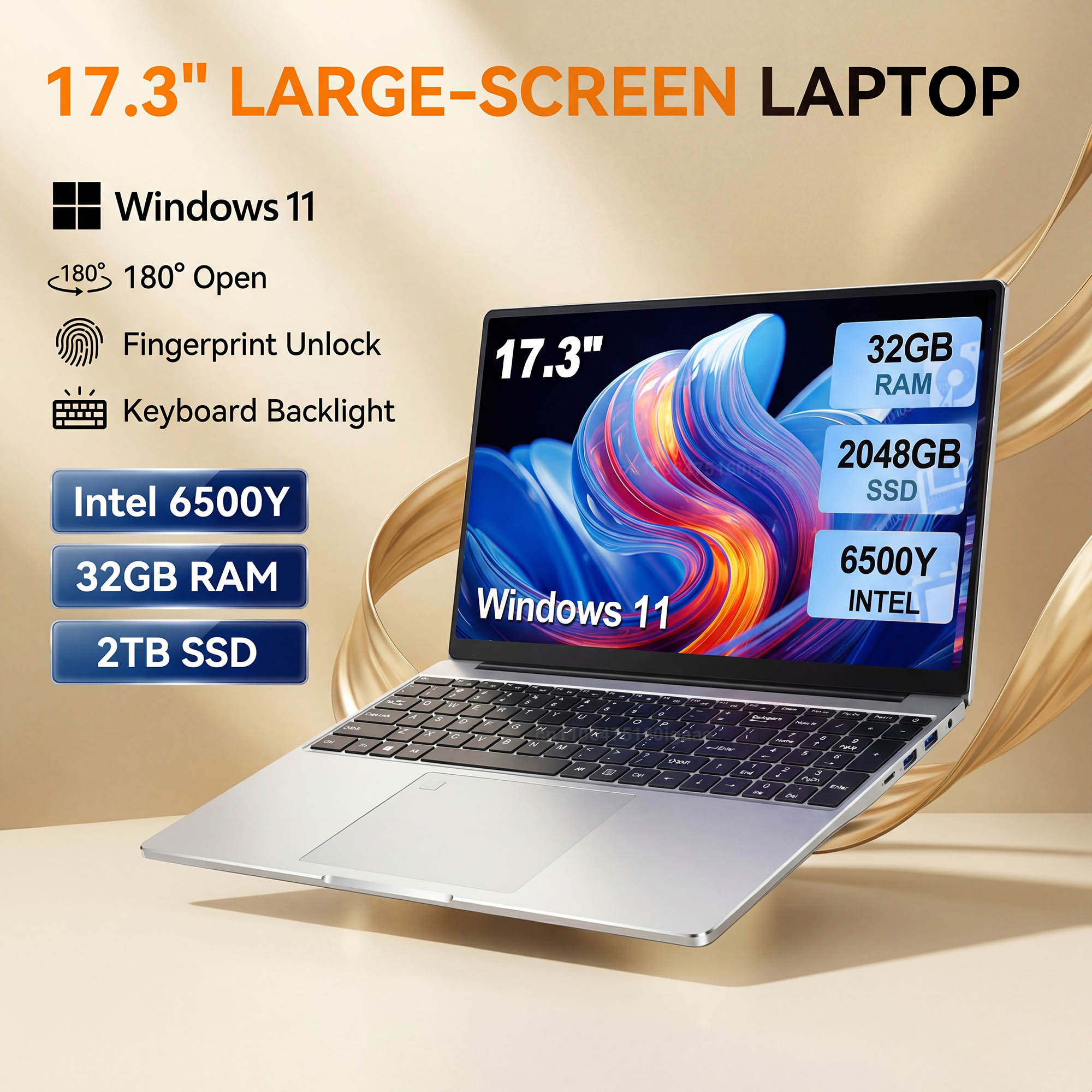 Wall Sticker - GORĄCY laptop z dużym ekranem 17,3