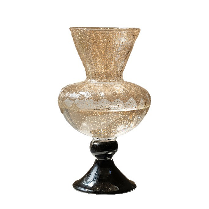 Vase Decor - Francuski antyczny szklany wazon ozdobny, kompozycja