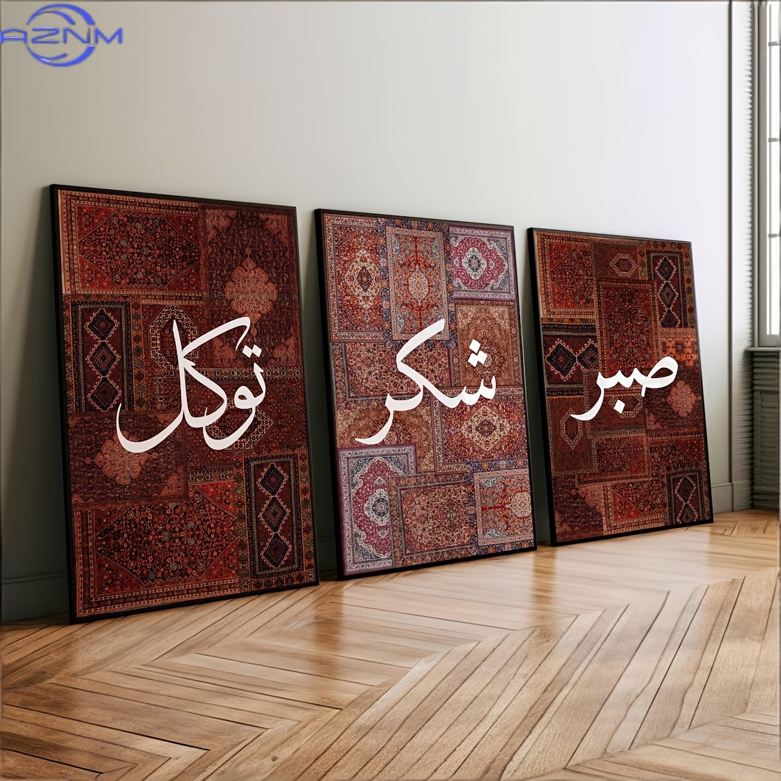 Zestaw 3 płótn z grafiką 2D, b – Abstract Canvas Set recenzja i cena