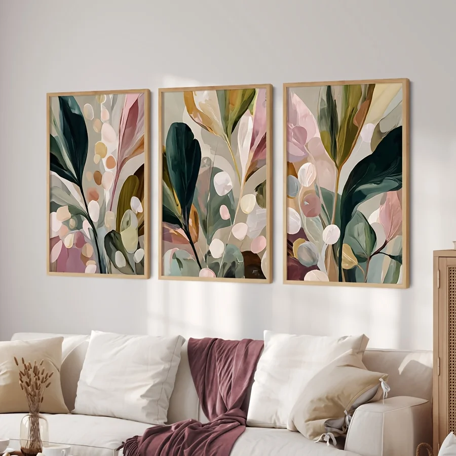 Duży zestaw 3 sztuk, bohemski, – Abstract Canvas Set recenzja i cena