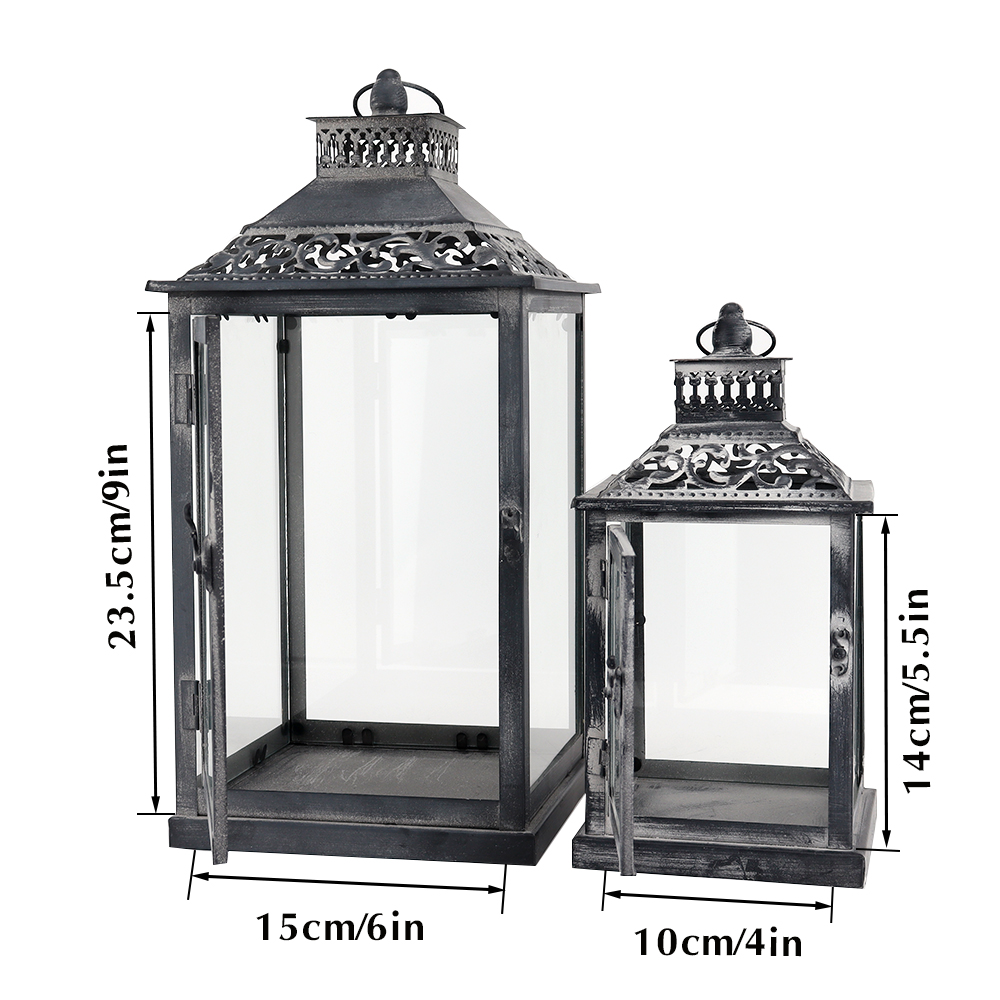 Zestaw dwóch antycznych szaryc – Candle Holder Decor recenzja i cena