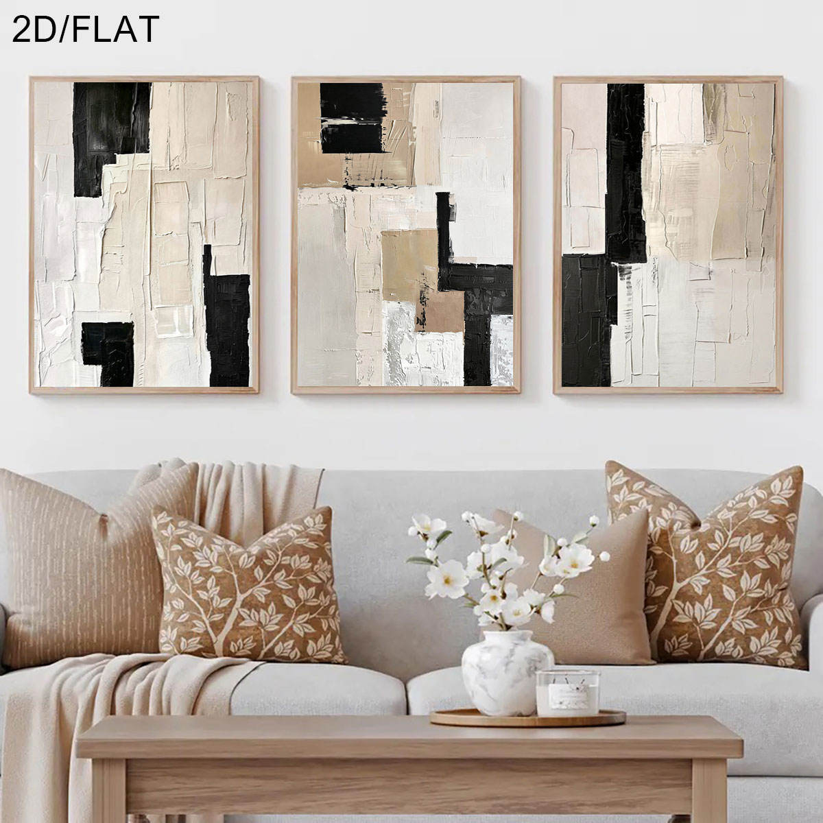 3 sztuki bezramkowych, 3 sztuk – Abstract Canvas Set recenzja i cena