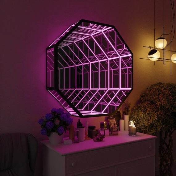 Ośmiokątne lustro nieskończono – Decorative Mirror recenzja i cena